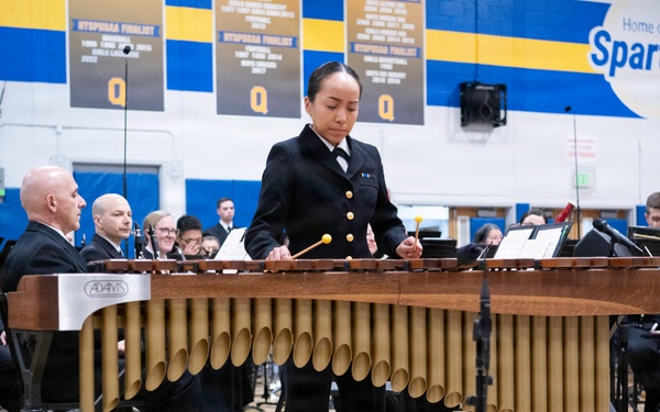 Navy Band performs in Queensbury, New York