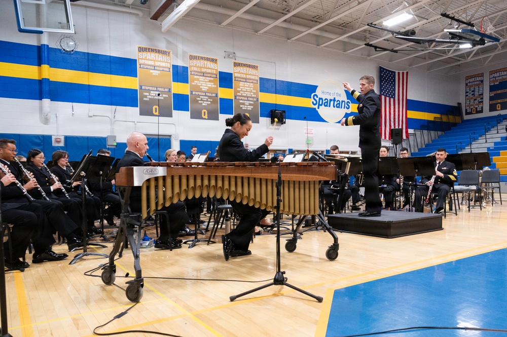 Navy Band performs in Queensbury, New York