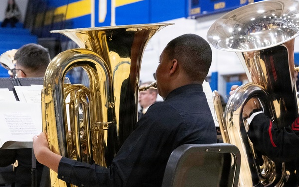 Navy Band performs in Queensbury, New York
