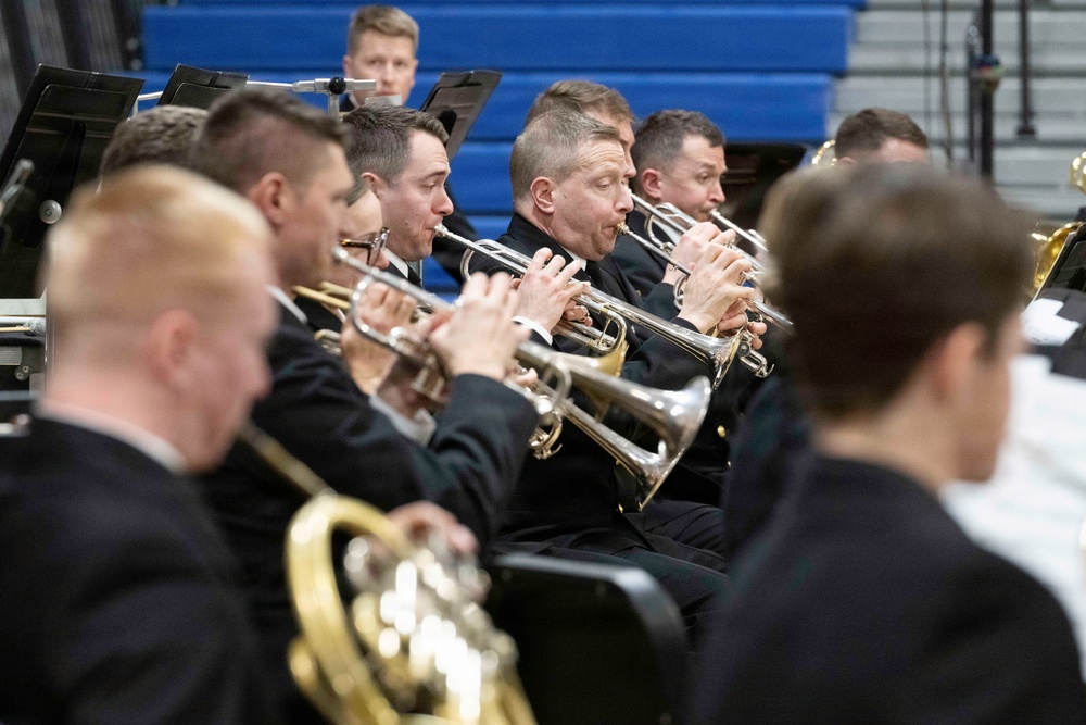 Navy Band performs in Queensbury, New York