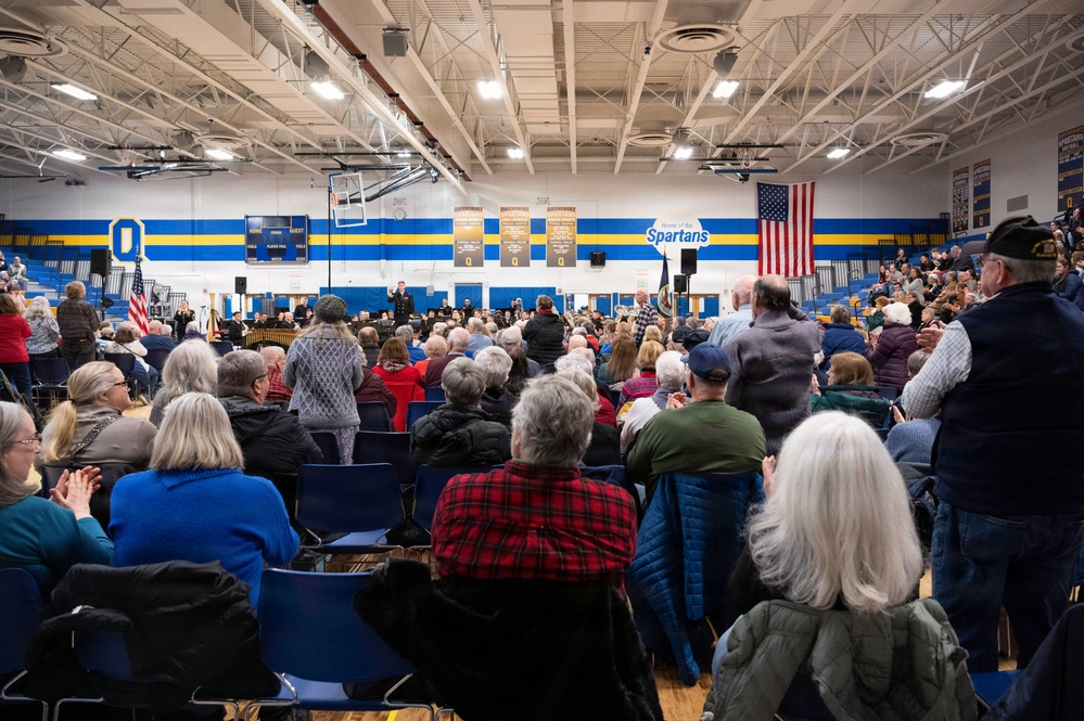 Navy Band performs in Queensbury, New York