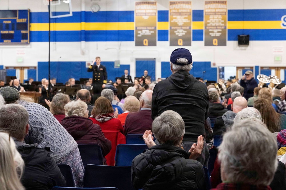 Navy Band performs in Queensbury, New York