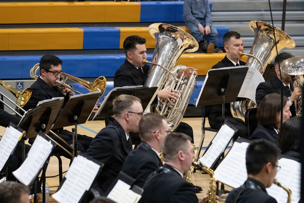 Navy Band performs in Queensbury, New York