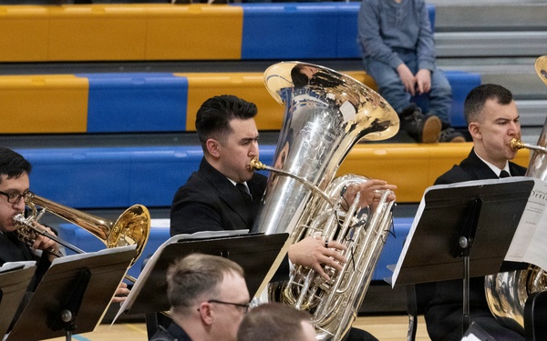 Navy Band performs in Queensbury, New York