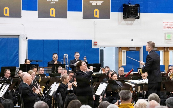 Navy Band performs in Queensbury, New York