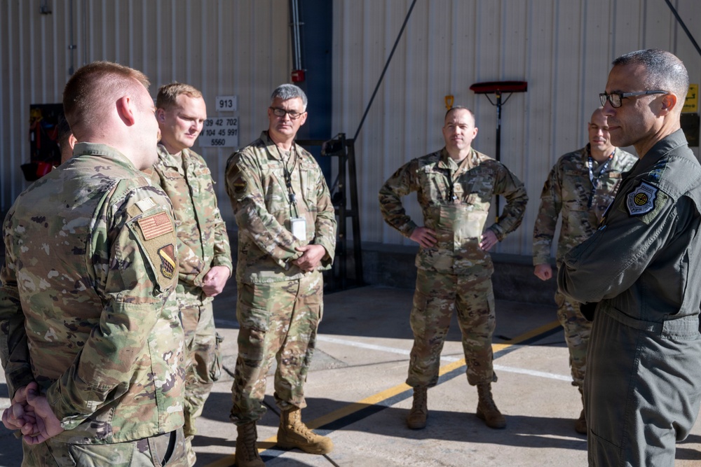 Gen. Spain visit to 140th Wing