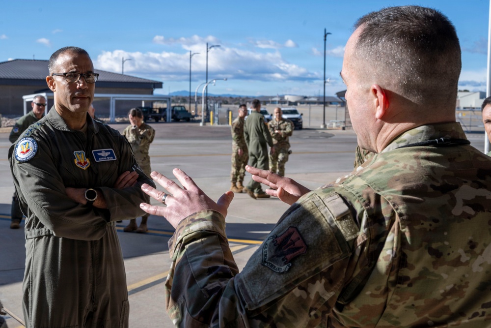 Gen. Spain visit to the 140th Wing