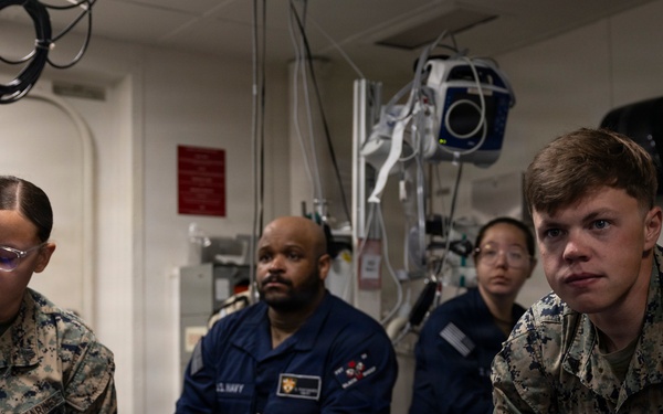 11th MEU Marines, Sailors Conduct CBRN Decontamination Training Aboard USS Boxer