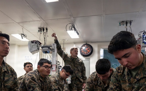 11th MEU Marines, Sailors Conduct CBRN Decontamination Training Aboard USS Boxer