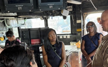 USS Shiloh hosts U.S. Army's 84th Engineer Battalion Senior Spouses Group