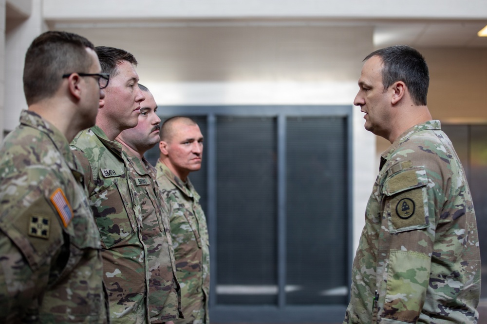 Soldiers compete in 30th Troop Command Best Warrior Competition