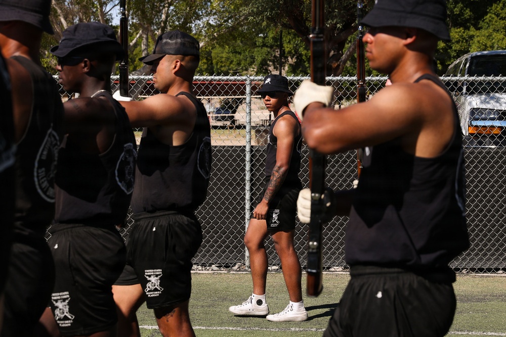 The Silent Drill Platoon Trains in Yuma