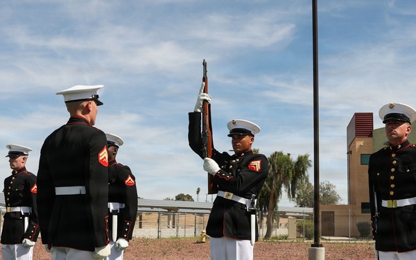 Precision in Yuma: Marine Barracks Washington Marines Visit Kofa High School