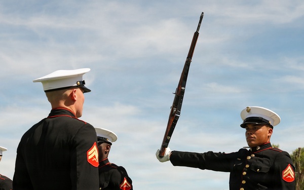 Precision in Yuma: Marine Barracks Washington Marines Visit Kofa High School