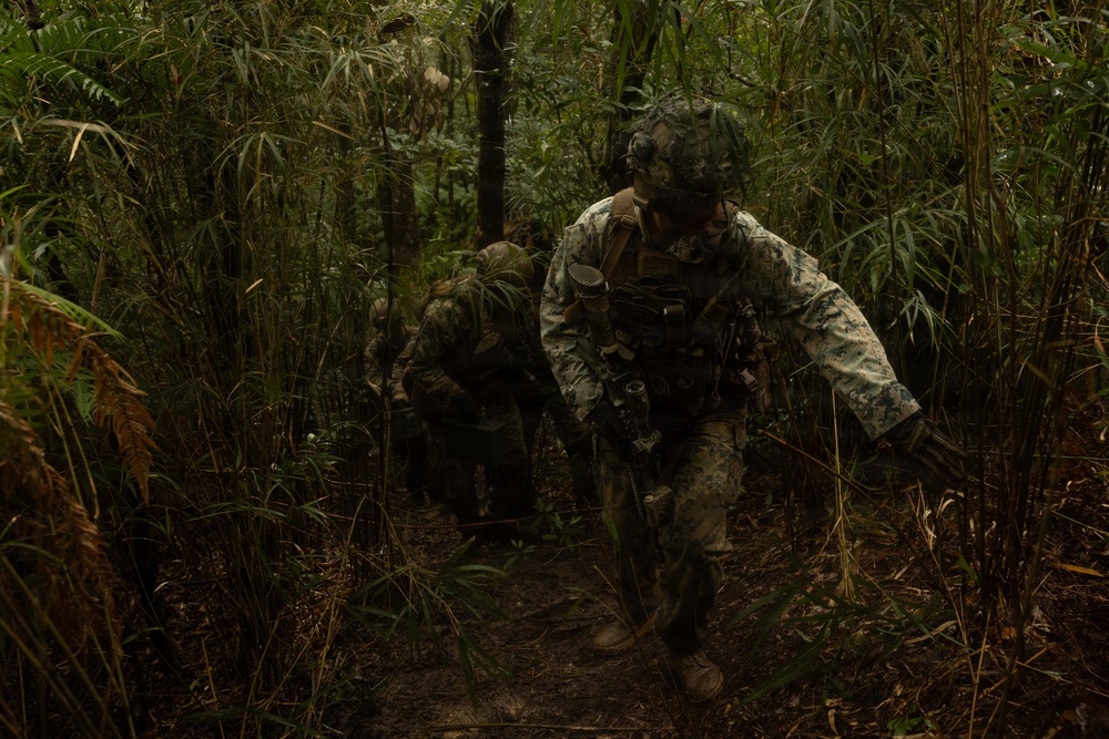 U.S. Marines with 12th LCT Execute Live-Fire Platoon Sized Attack