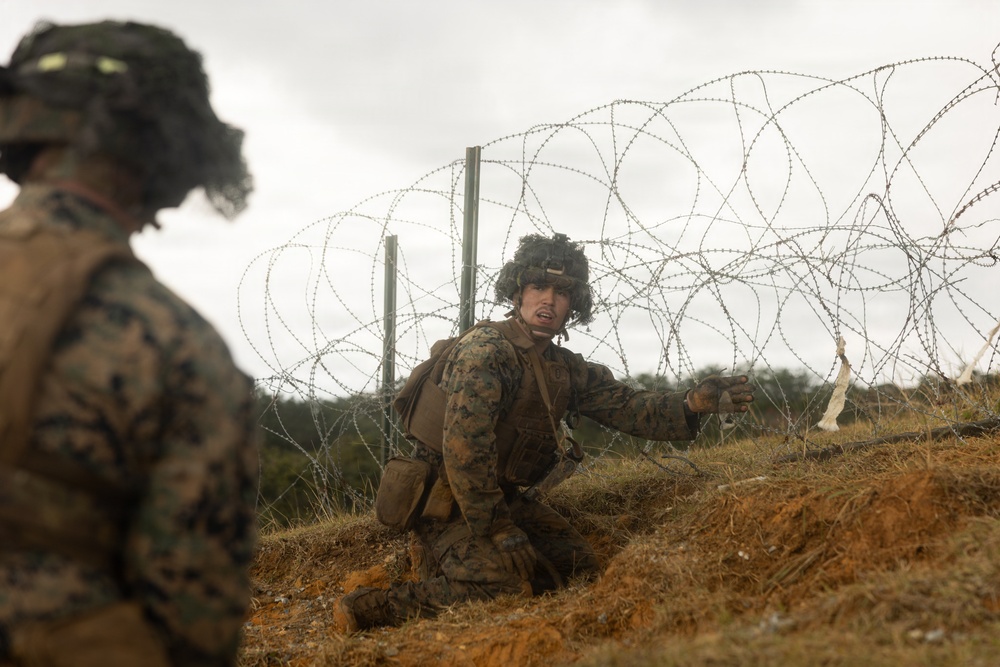 U.S. Marines with 12th LCT Execute Live-Fire Platoon Sized Attack