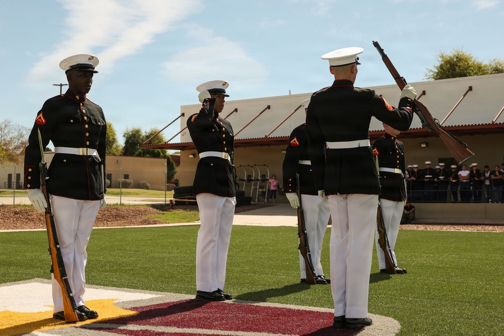 Precision in Yuma: Marine Barracks Washington Marines Visit Kofa High School
