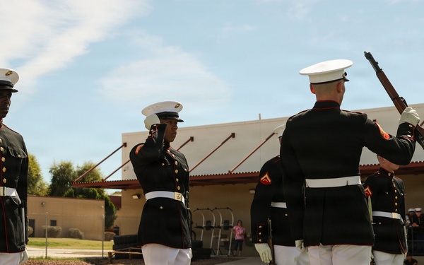 Precision in Yuma: Marine Barracks Washington Marines Visit Kofa High School