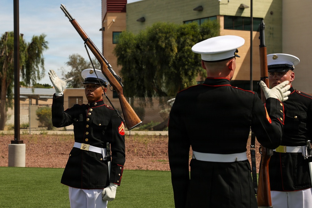 Precision in Yuma: Marine Barracks Washington Marines Visit Kofa High School