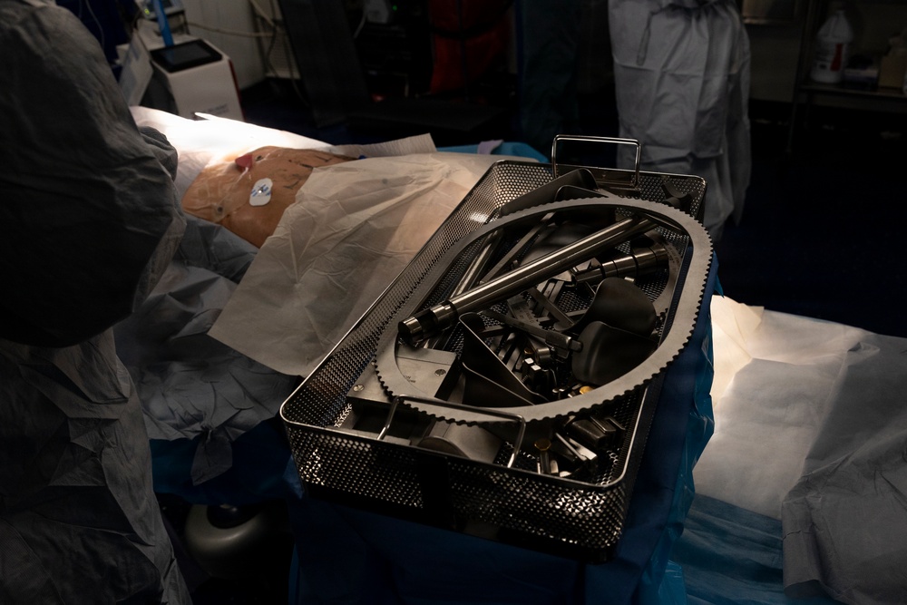 11th MEU Marines, Sailors Conduct a Simulated Casualty Drill Aboard USS Boxer