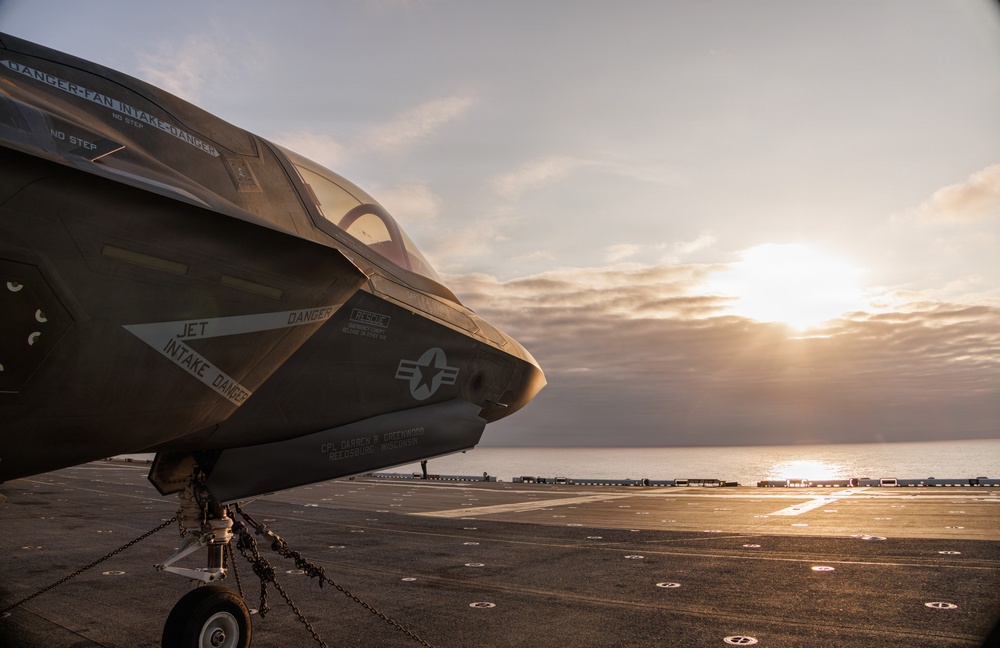 31st MEU | USS Tripoli participates in joint service flyover