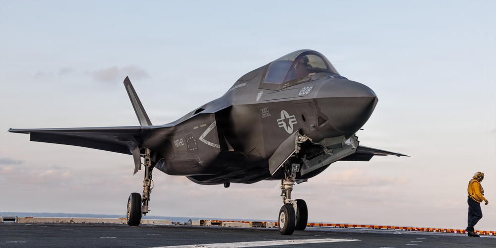 31st MEU | USS Tripoli participates in joint service flyover