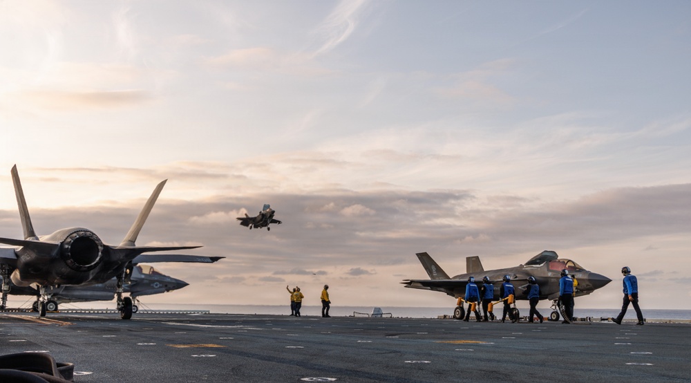 31st MEU | USS Tripoli participates in joint service flyover