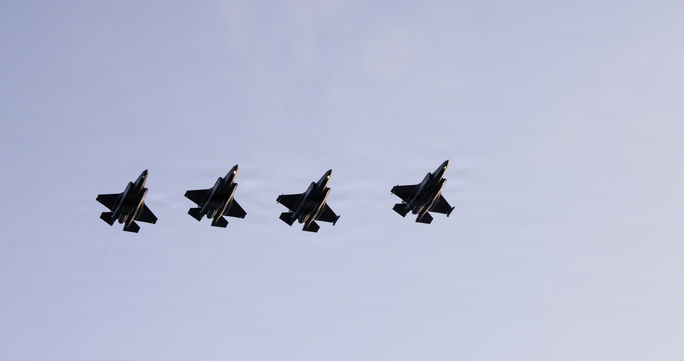 31st MEU | USS Tripoli participates in joint service flyover