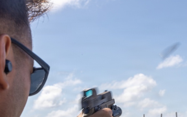 2nd MEU (SOC) | MSPF Marines Conduct Pistol Qualification Aboard USS Fort Lauderdale