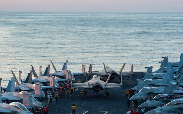 Lincoln Flight Ops Support Operation Epic Fury