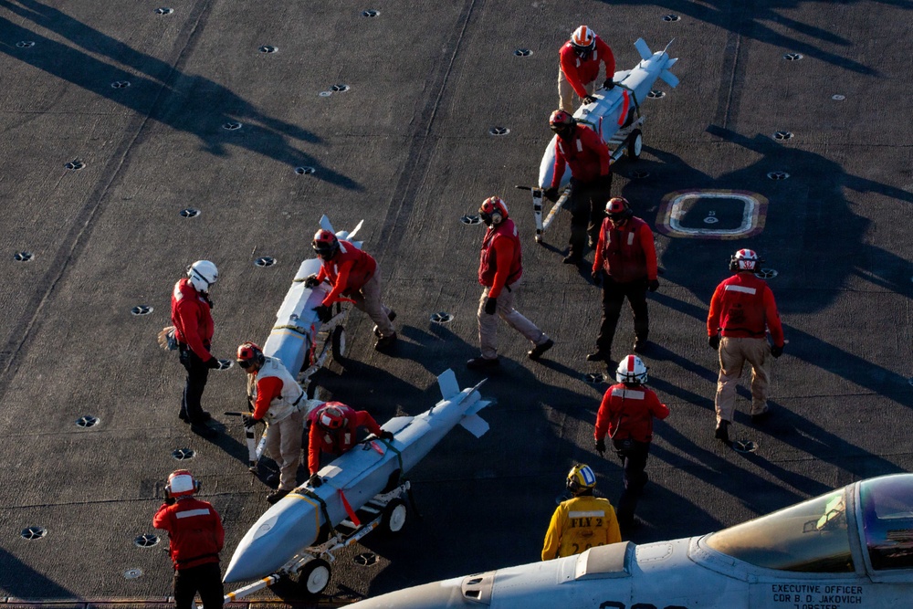 Lincoln Flight Ops Support Operation Epic Fury