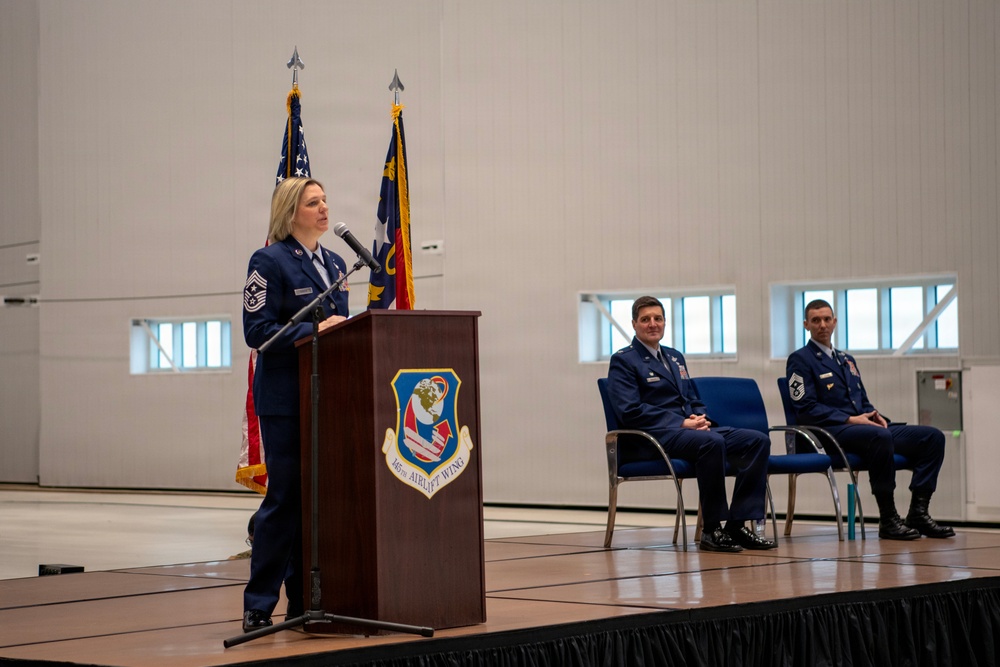 Chief Master Sgt. Rankin takes reins as 145th Airlift Wing command chief