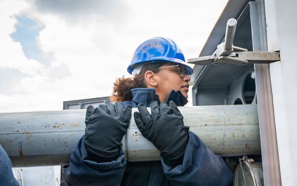 USS New Orleans (LPD 18) Conducts Routine Operations while at Anchorage
