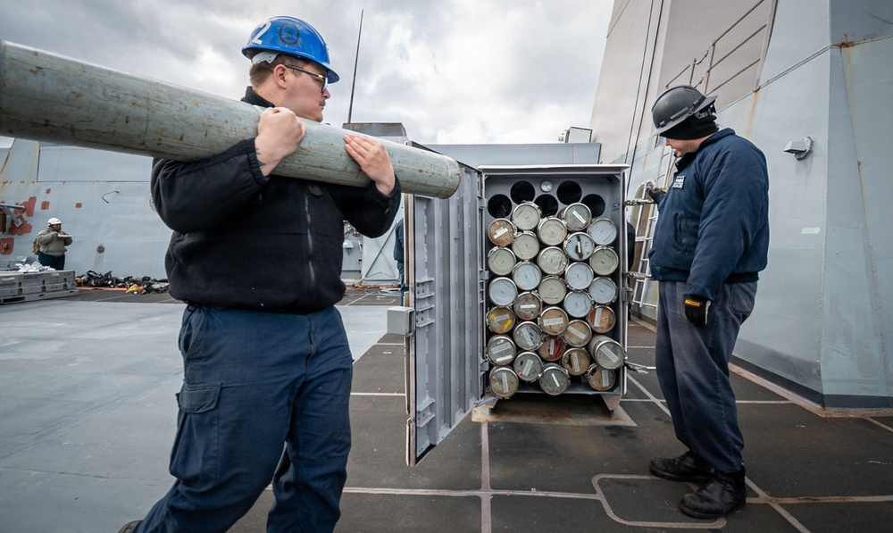 USS New Orleans (LPD 18) Conducts Routine Operations while at Anchorage