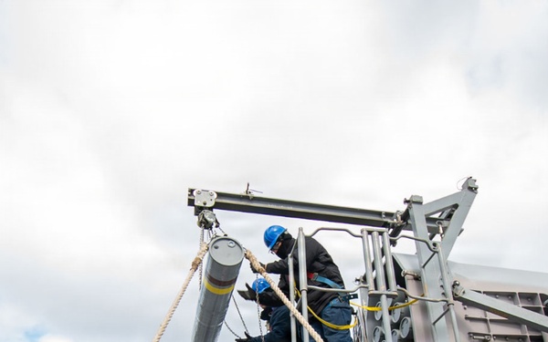 USS New Orleans (LPD 18) Conducts Routine Operations while at Anchorage