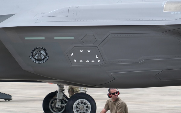 F-35's take off at Sentry South