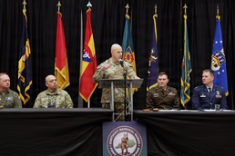 Director Stubbs speaks to Kentucky Guardsmen