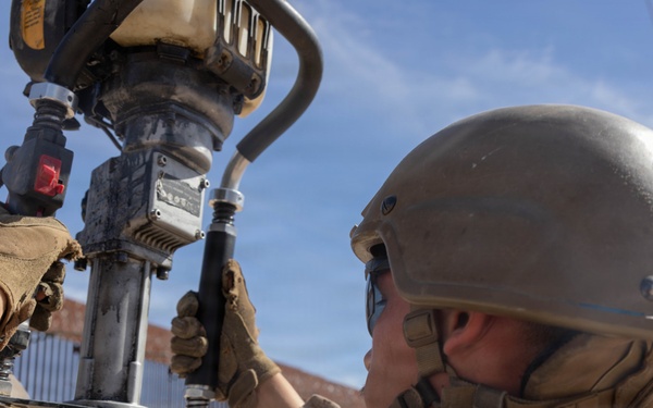 JTF-SB Marines conduct barrier reinforcement