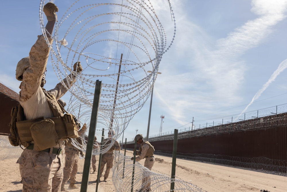 JTF-SB Marines conduct barrier reinforcement