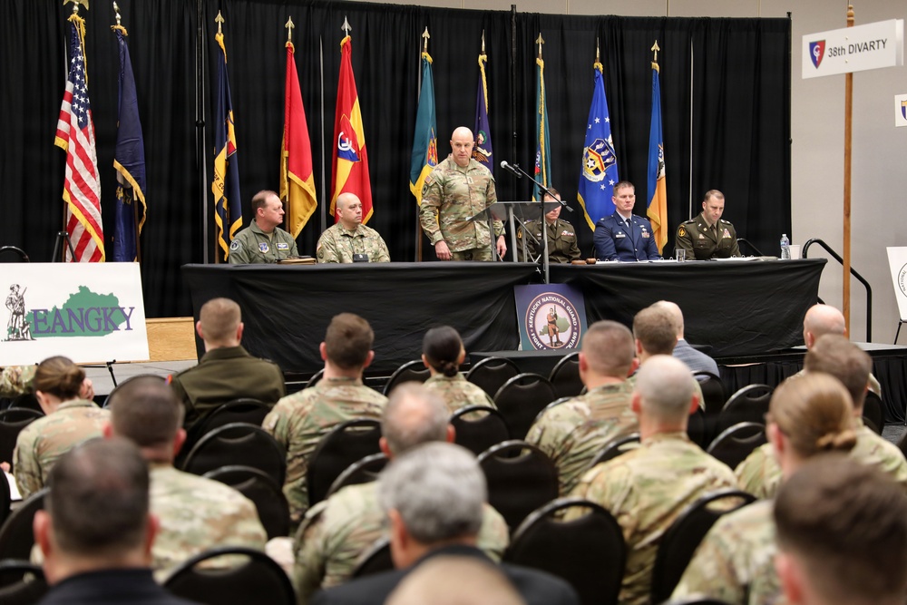 Director Stubbs speaks to Kentucky Guardsmen