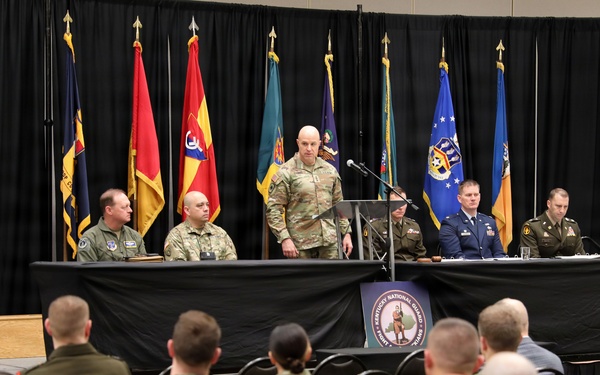 Director Stubbs speaks to Kentucky Guardsmen