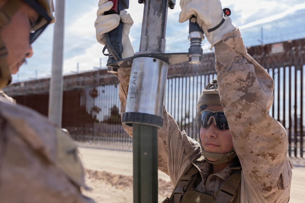 JTF-SB Marines conduct barrier reinforcement