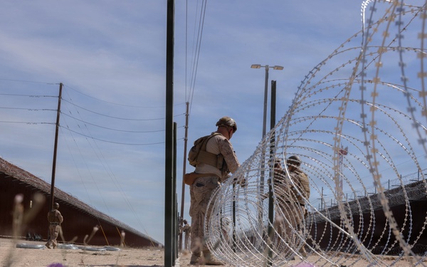 JTF-SB Marines conduct barrier reinforcement
