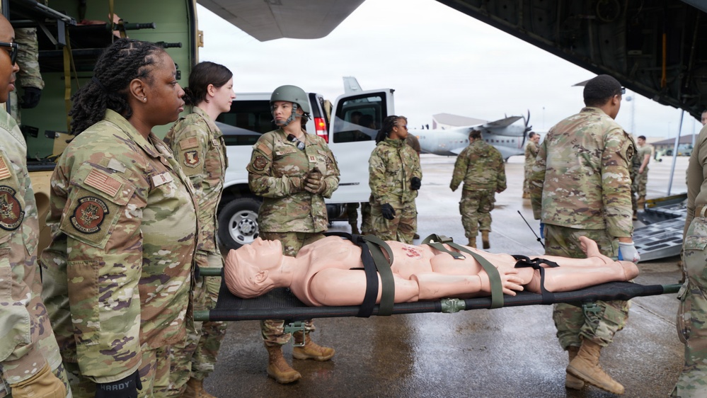 146 AES Medevac excercise on C-130H
