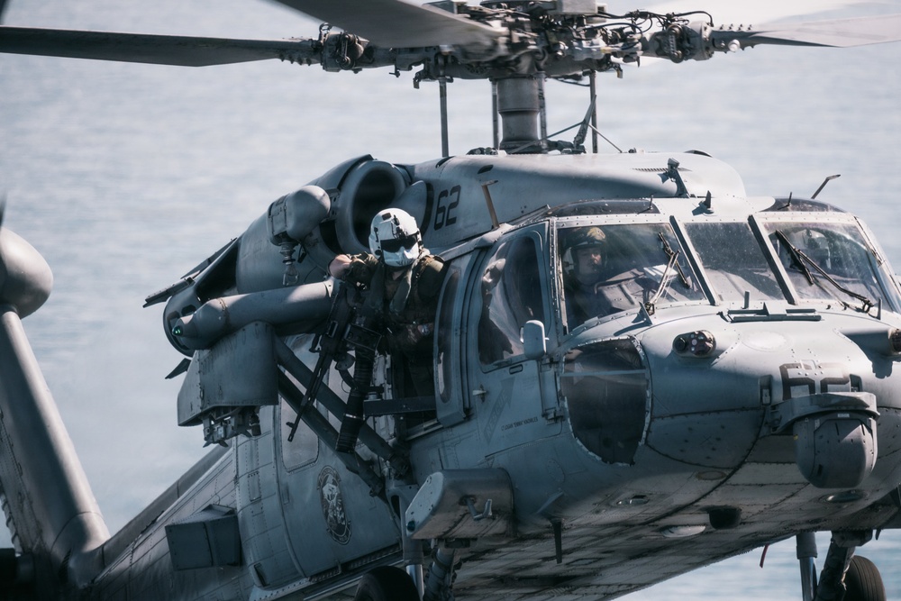 11th MEU Marines execute a visit, board, search, and seizure exercise