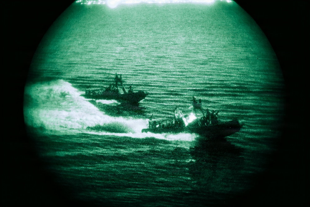 11th MEU Marines execute a visit, board, search, and seizure exercise