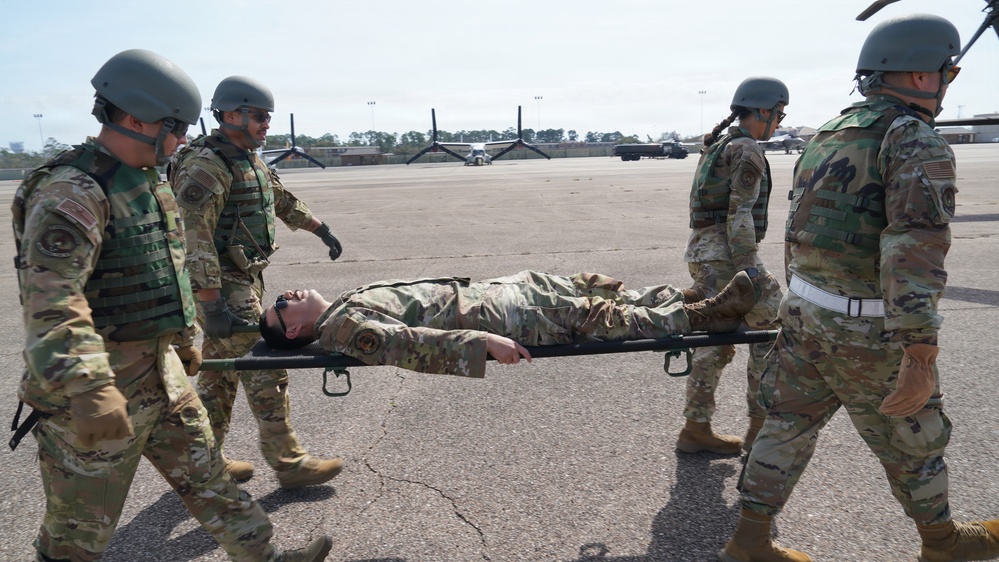 146 AES medevac in UH-60 Blackhawk