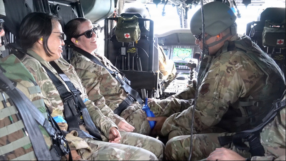 146 AES medevac in UH-60 Blackhawk