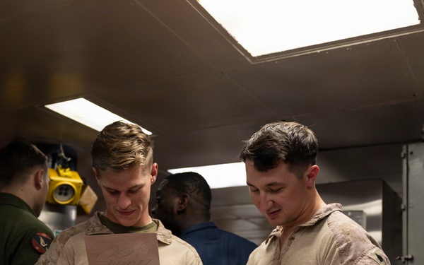 11th MEU Marines, Sailors Receive Care Packages Aboard USS Boxer