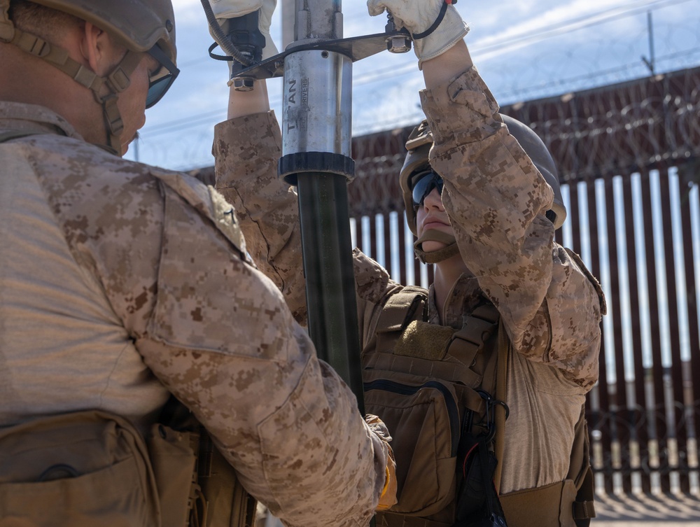 JTF-SB Marines conduct barrier reinforcement